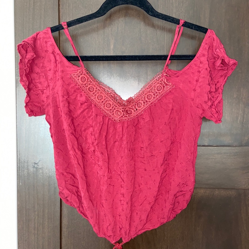 Off the shoulder tank